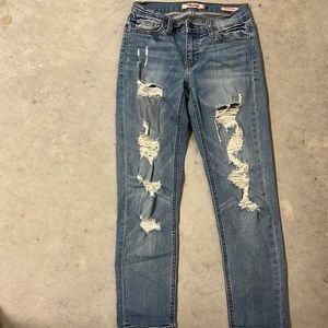 Eunina Denim Sexy Boyfriend Ripped Jeans